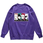 Толстовка с рисунком из аниме Jujutsu кайсен мультфильм Gojo Satoru печати кофты с круглым воротом в стиле ретро с капюшоном Для мужчин Harajuku в стиле панк Спортивная Для мужчин s