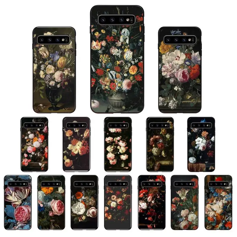 Классический чехол для телефона с рисунком цветов в эстетическом стиле Samsung Galaxy s5