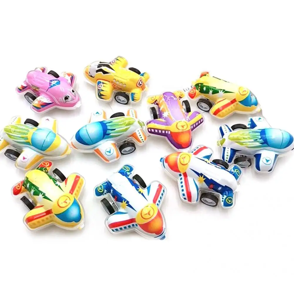 

10Pcs Mini Plane Cute Fine Workmanship Interesting Children Inertial Airplane Toy for Kid Plane Model Airplane Model
