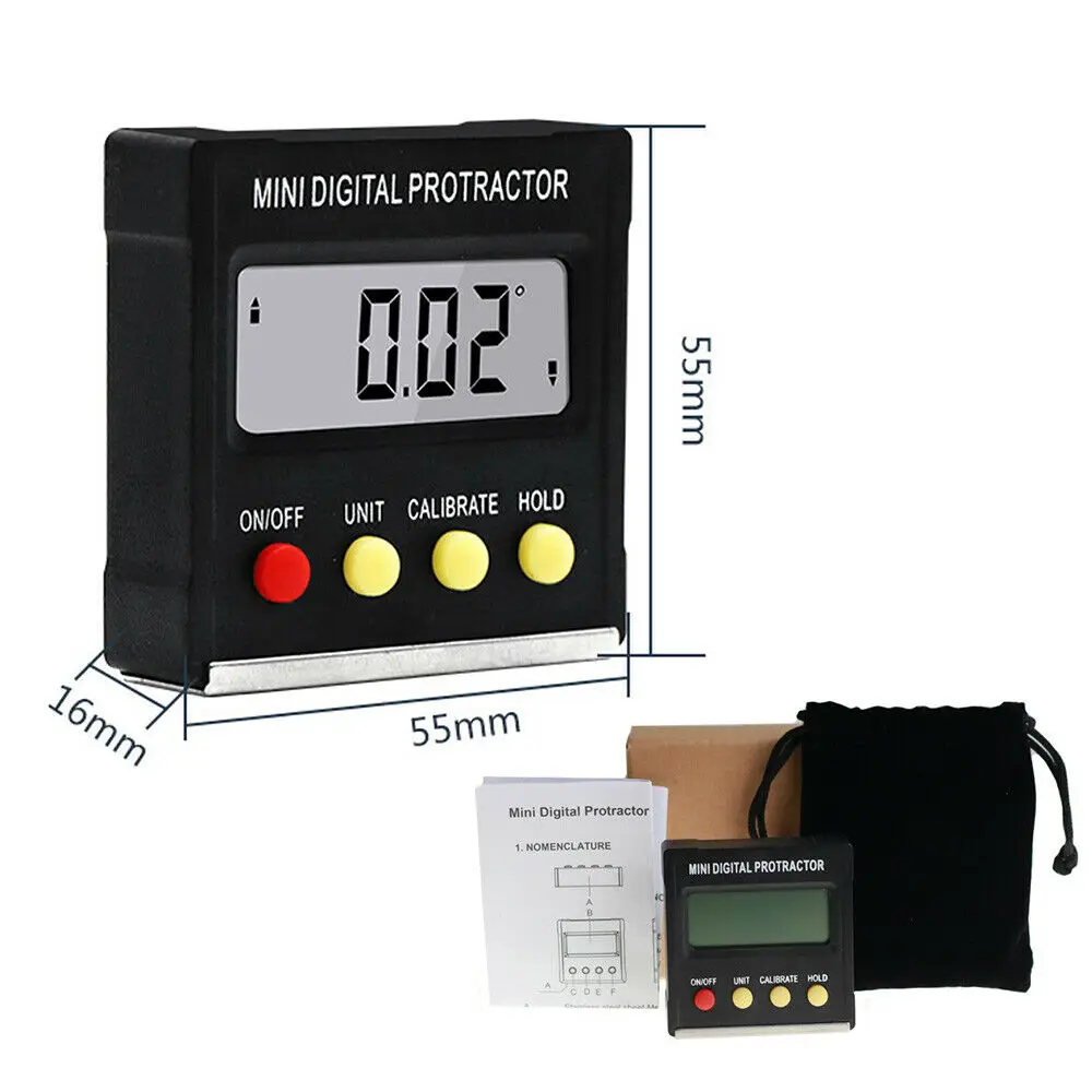 Кубический Инклинометр измеритель углов цифровой транспортир электронный