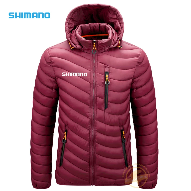 

SHIMANO Fishing Jacket Men's Fishing Clothes Thicken Thermal Coat Winter for Fishing Wear Outdoor Multi-Pocket Fishing Clothes