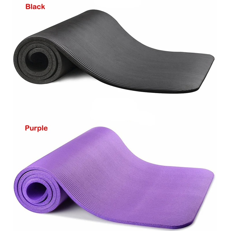 10mm extra-thick yoga mat exercise mattress for yoga beginners Durable NBR Pilates Mats Healthy Yoga Gym Studio Yoga Fitness