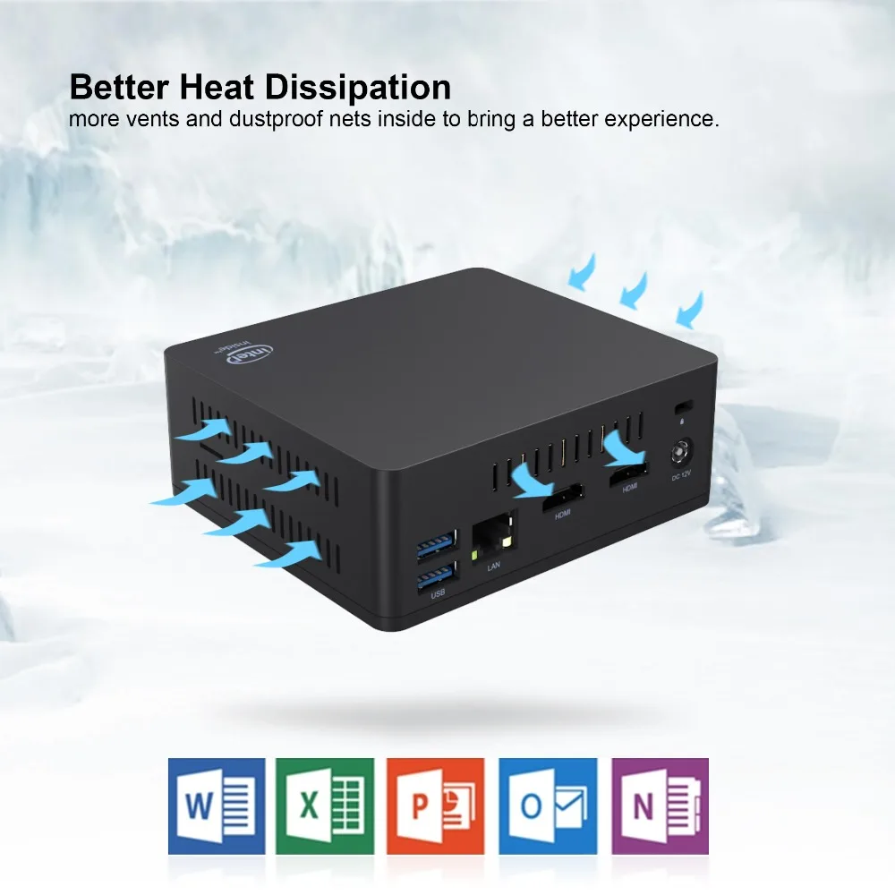 Beelink AP35 Мини ПК windows10 Intel J3355 4G64GB EMMC Bluetooth4.0 RJ451000M USB 4k 2 4G 5G WIFI Ubuntu Mini PC vorke|Мини ПК| |