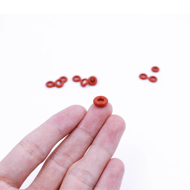 10 шт./лот красное Силиконовое кольцо уплотнительное толщина 1 мм OD14/15/16/17/18/19/20