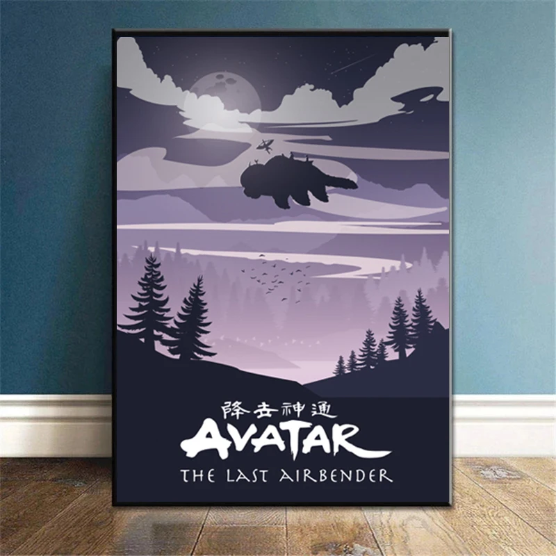 Avatar The Last Airbender Картина на холсте Минималистичная фотография стены картины для