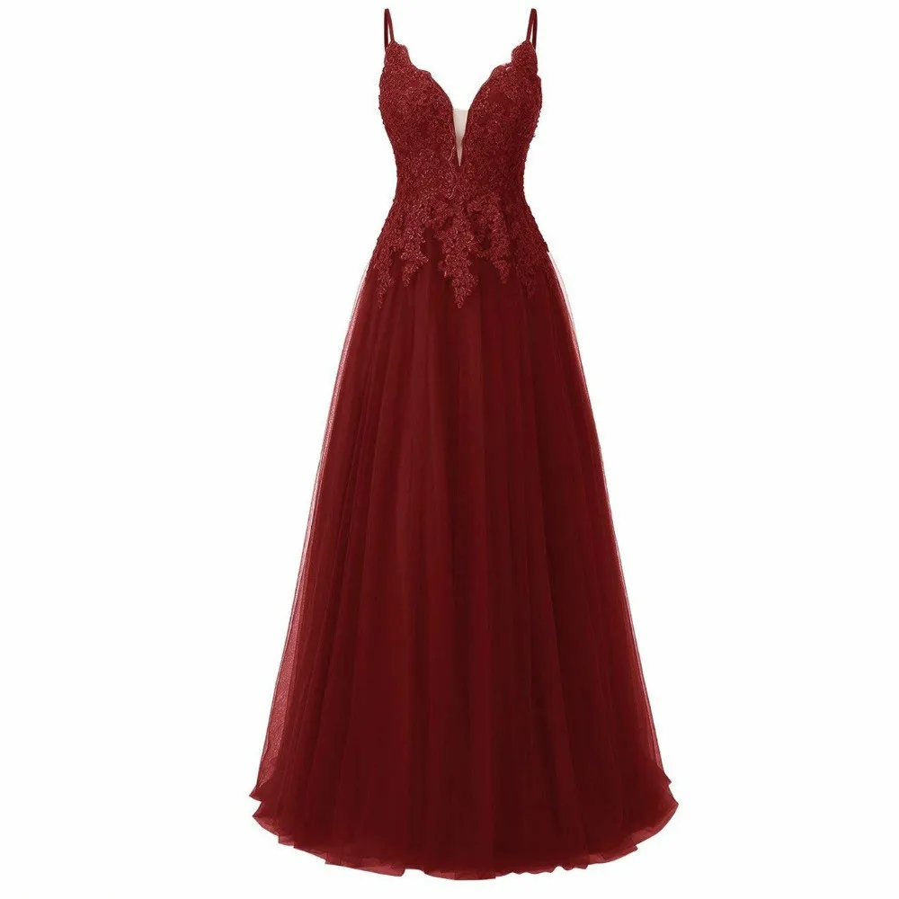 

Elegant Long Bridesmaids Dresses Lace Applique Ball Gown Wedding Party Guest Brautjungfern Dress Robe Vestidos De Novia Soiree