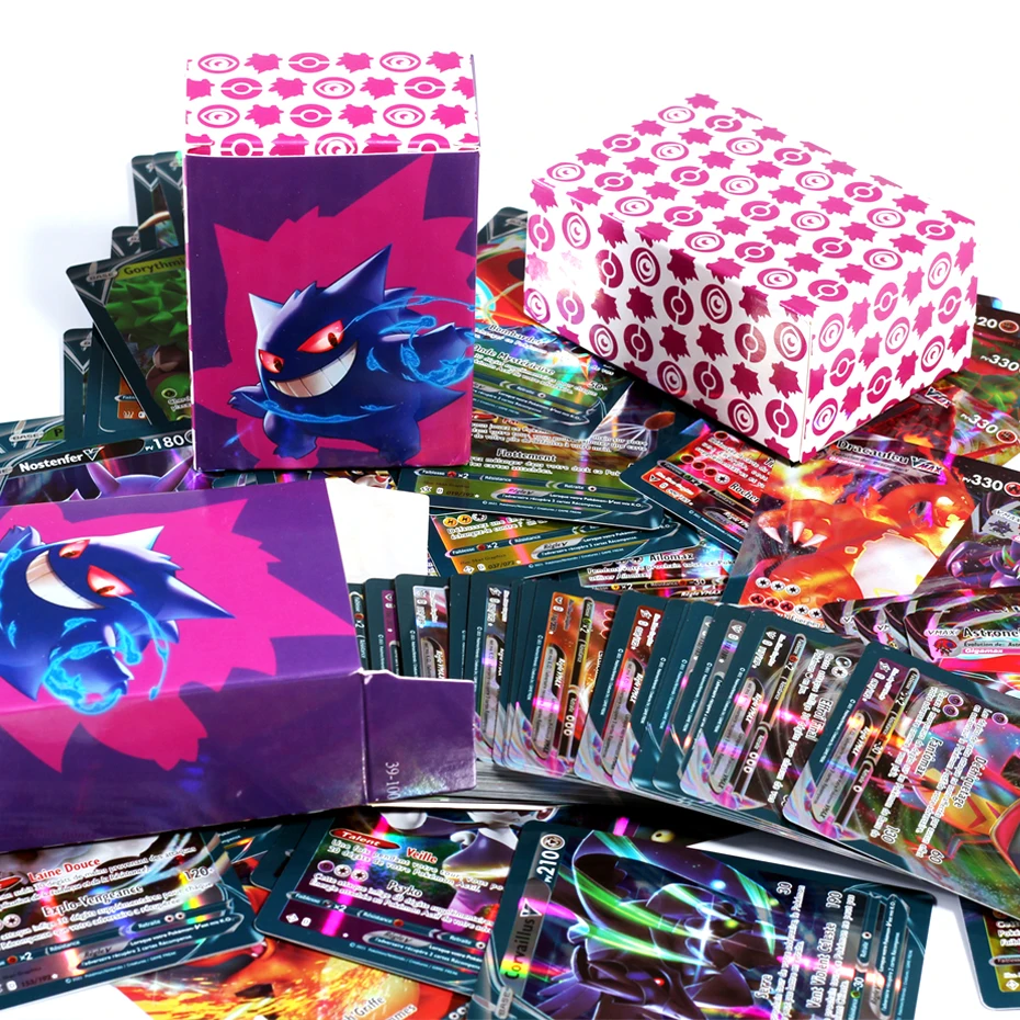 

Новый Покемон французская версия боевая игра игрушка Пикачу GX ES Vmax Огненный Дракон Vmax боевая игра коллекционная карточка для детей