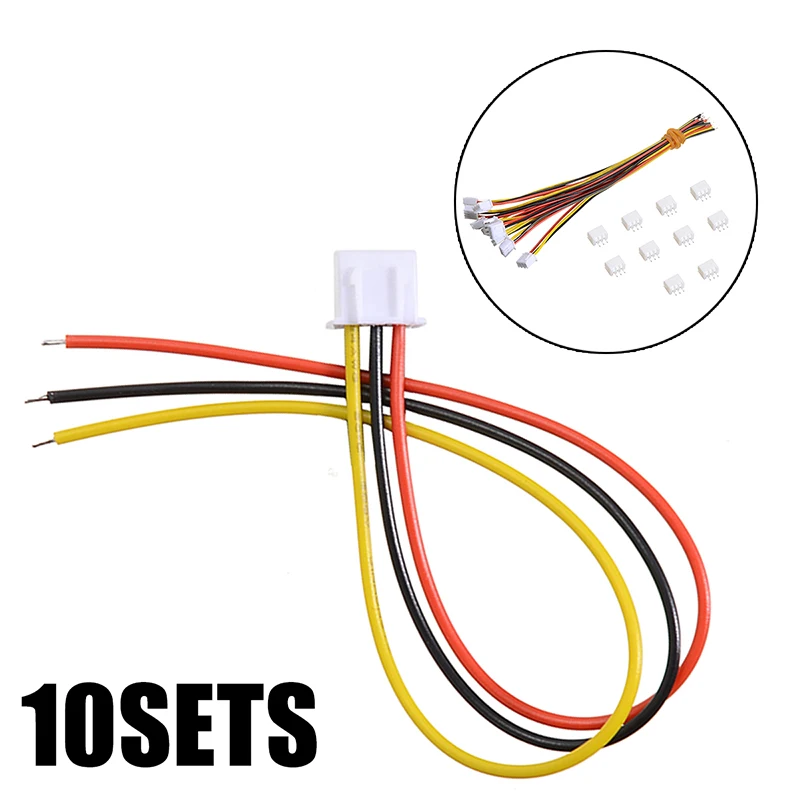 10 комплектов мини микро XH2.54mm 3Pin XH2.54 разъем штекер с 24AWG Провода кабели длина 150 мм 3