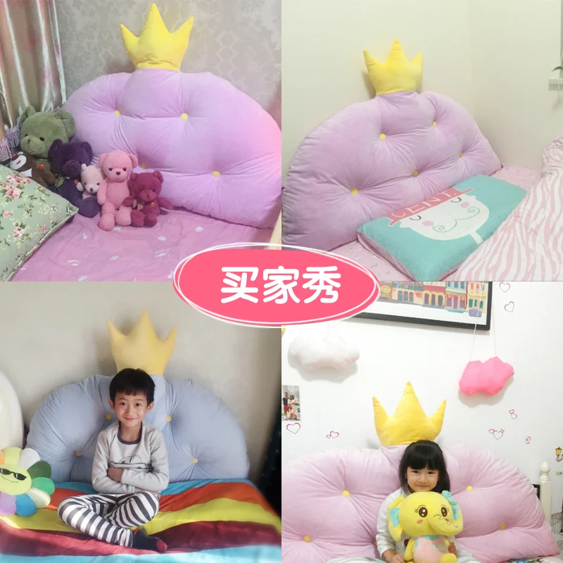 Корейская корона прикроватная Подушка Принцесса Чистая красная Детская большая