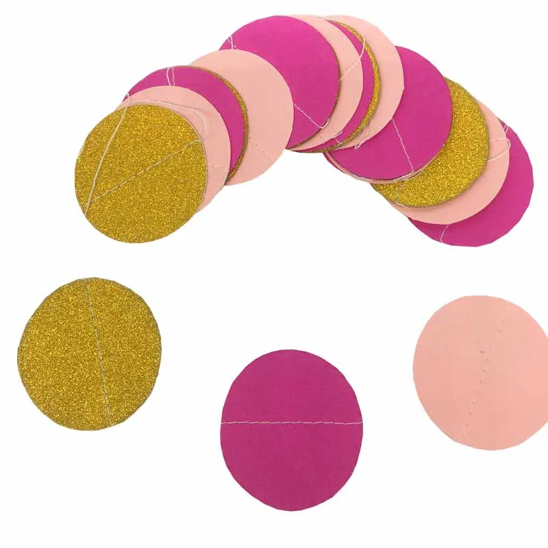 Блестящая круглая Цветочная нить 2 м Черного и золотого цвета украшения для