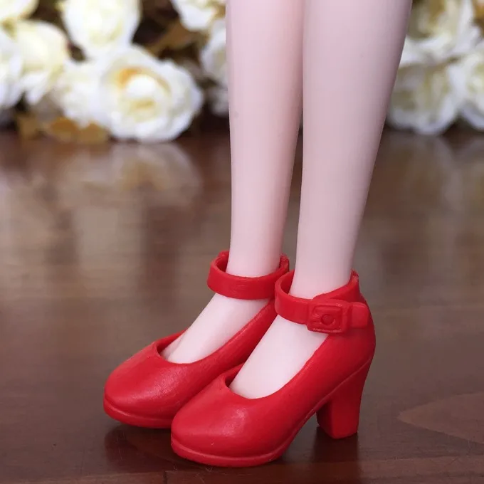 Новые белые розовые черные туфли на высоком каблуке кукольная обувь Blyth для 1/6