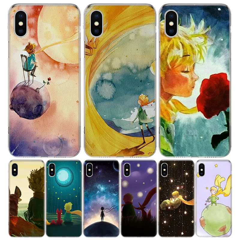 

Lovely the Little Prince fox Phone Case For iPhone 13 12 11 Pro Max 6 X 8 6S 7 Plus XS XR Mini 5S SE 7P 6P Pattern Cover Coque
