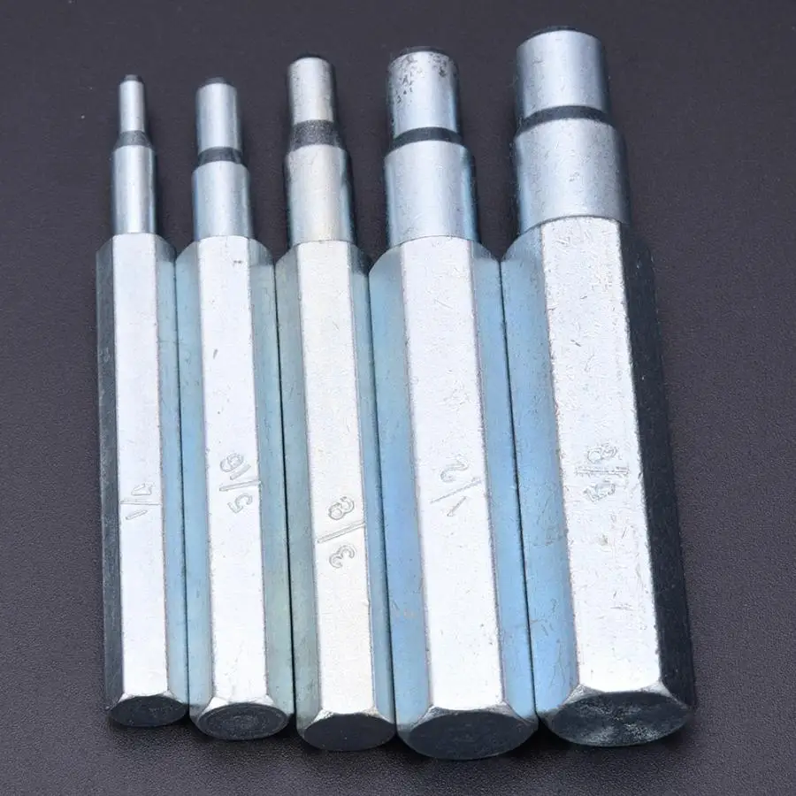 

5 Pcs Swaging Punch Kit CT-193 Alloy Steel Swaging Tool 1/4~5/8in for Copper Aluminum