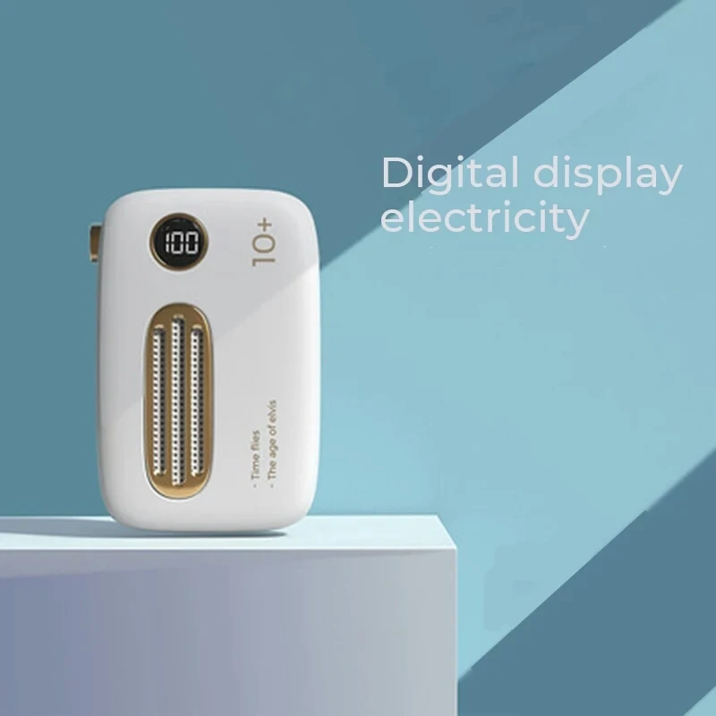 Мини пауэр банк 10000 мАч портативный Ретро Пауэр с цифровым дисплеем милый