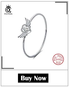 ORSA JEWELS, настоящее 925 пробы, серебряные женские браслеты и браслеты, AAA кубический циркон, идеальная полировка, Модный женский браслет, ювелирное изделие SB11
