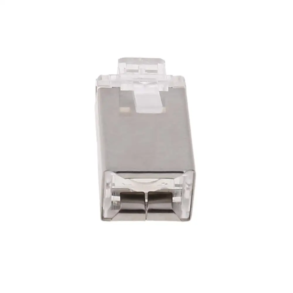 100 шт. Cat6 8-Pin RJ45 8P8C экранированный многожильный обжимной модульный разъем-L059 Новый