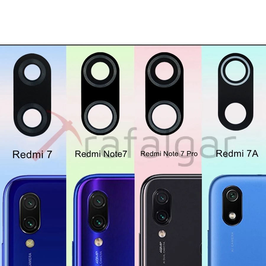 Стекло задний тыловой объектив камеры для объектива Redmi 6 7 8 9 6A 7A 8A 9A 9C 8T Note6 Note7 Note8