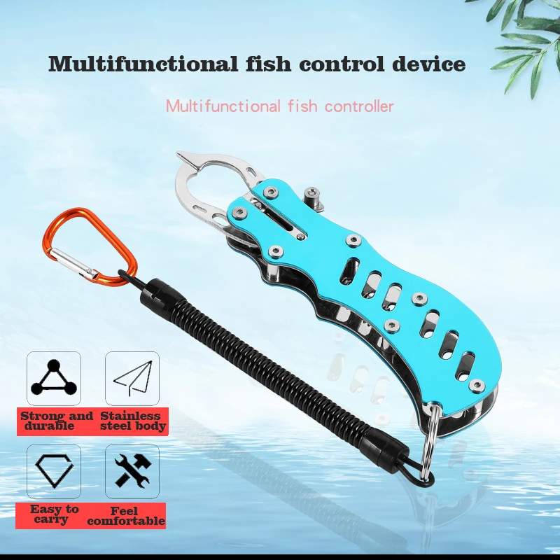 

Рыболовные аксессуары, снасти 2020 алюминиевый сплав, многофункциональный ножничный захват с пружинным шнурком, демонтаж крючка