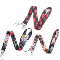 fd0366 fashion anime lanyard phone straps rope for mobile cell phone id card badge holder car keychain key cord accessories gift