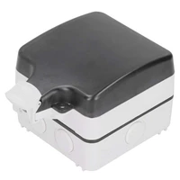 outdoor waterproof socket box switch case ip66 multi function 5 hole rainproof protection socket case