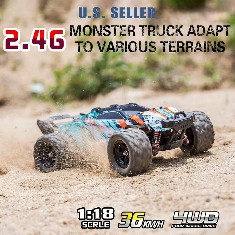 

Игрушечный автомобиль с дистанционным управлением 2,4G 1:18 4WD 36 км/ч Электрический высокоскоростной внедорожник RC BM88