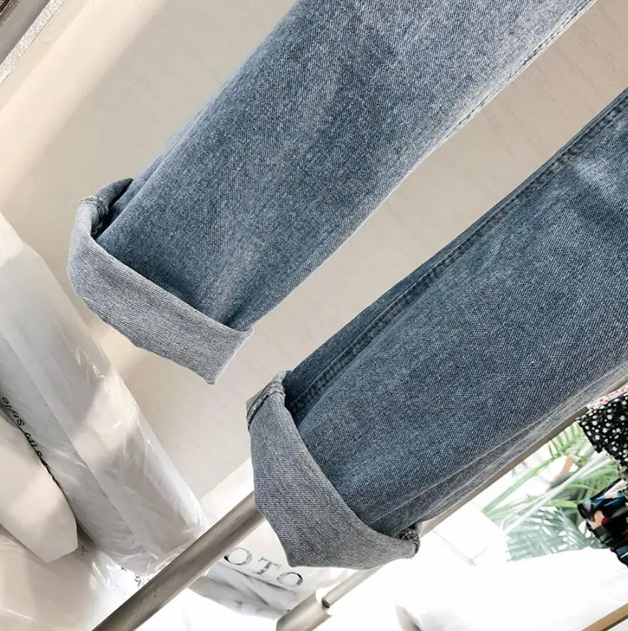 

Wide Leg Jeans Women 2020 Spring Summer Straight Loose Trousers Female High Waist Blue Denim Pants plus size 5xl q694