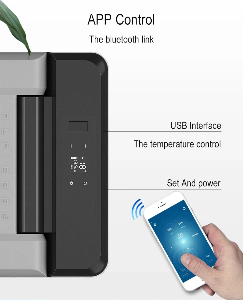 Портативный компрессор для холодильника автомобильный охладитель DC 12 В 24 AC110-220V с