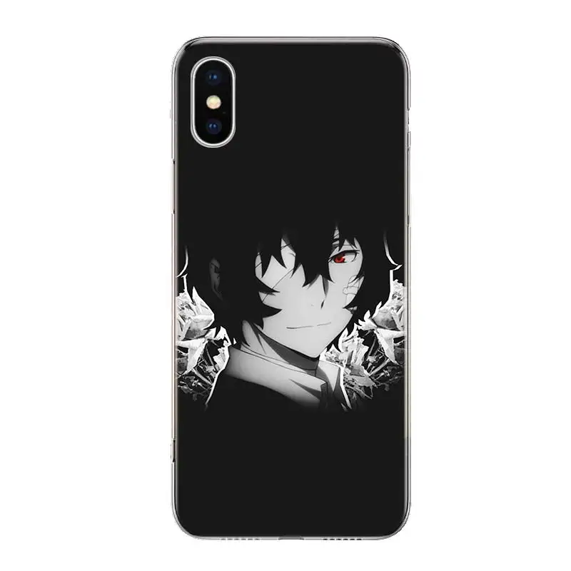 Anime Bungou Stray Dogs Dazai Osamu black Phone Case For iPhone 14 11 12 13 Pro Max Xr X Xs Mini 8 7 Plus 6 6S SE 5S Soft Fundas