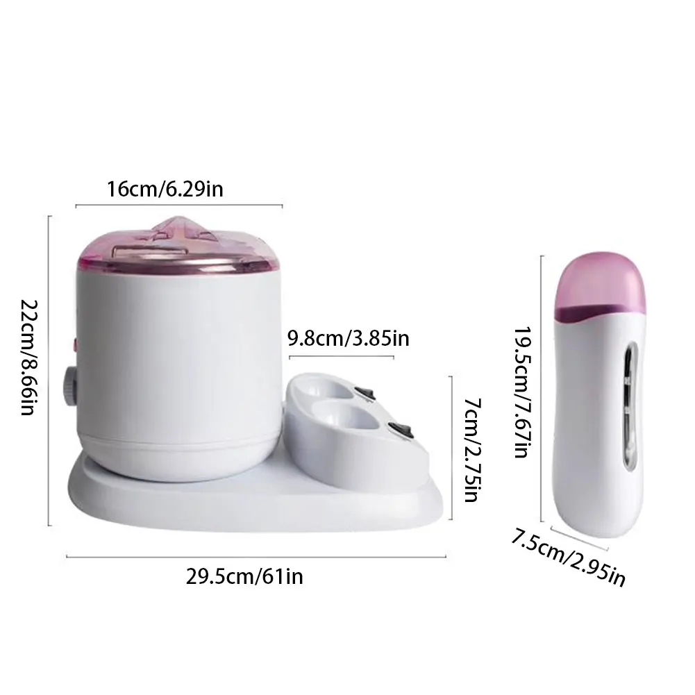 

Wax Warmer Wax Heater Depilation Electric Hair Wax Dipping Pot 3 in 1 Hair Removal Wax Beans Heater Machine Whole Body 1000ml