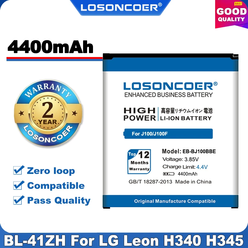 Аккумулятор LOSONCOER для Samsung Galaxy 100% оригинальный аккумулятор J100F J100H J100M J1 j100 J100D J100FN