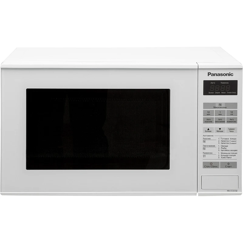 Микроволновая Печь Panasonic NN-ST251WZPE 20л. 800Вт белый | Бытовая техника