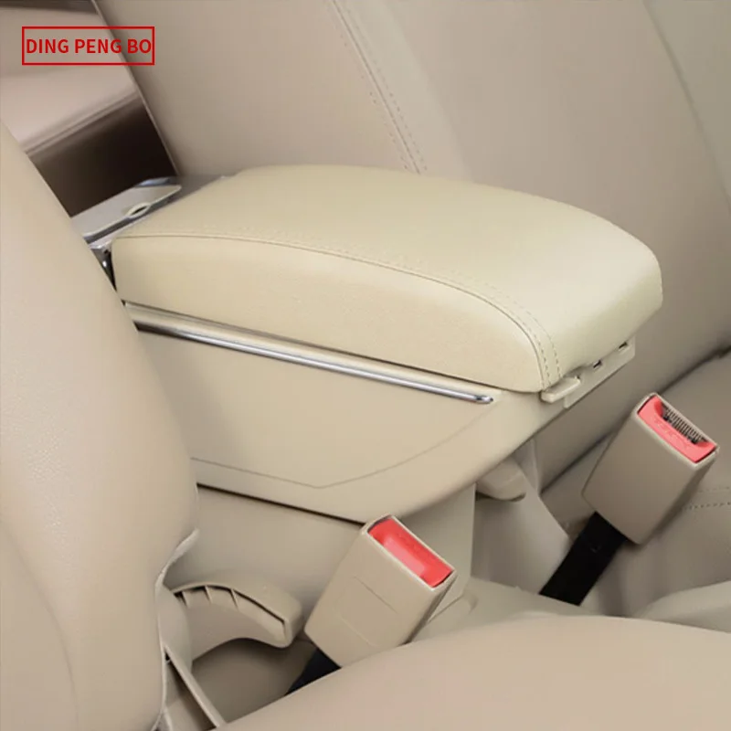 

Armrest Box Central Store Content Storage Box Cup holder Car-styling accessories For Volkswagen POLO 2012-2019