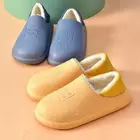 Женские тапочки, зимние водонепроницаемые теплые плюшевые домашние хлопковые туфли, Женская Нескользящая Повседневная Домашняя обувь на плоской подошве для спальни, женская обувь 2021