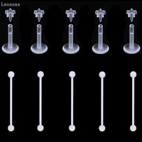 leosoxs 10pcs lip nails ear bone nails acrylic body piercing alternative jewelry selling in europe and america