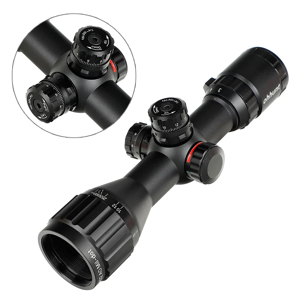 Охотничья оптика ohhunt 3 9x32 AO Compact 1/2 половинный мил Dot Riflescopes Turrets Блокировка с