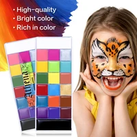 20 colors halloween party makeup fancy dress beauty palette face body painting oil body paint cosmetic flash tattoo painting art