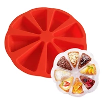 8 grid silicone wedges cake mould individual portion pizza slices kitchen tool nw