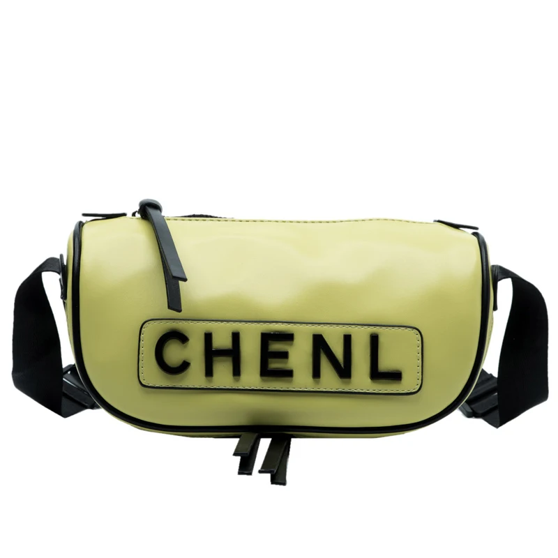 

Pure Color Fashion Handbag Women's Messenger Dumpling Bag PU Leather Casual Letter Handbags Ladies Retro Wild Simple Handbags