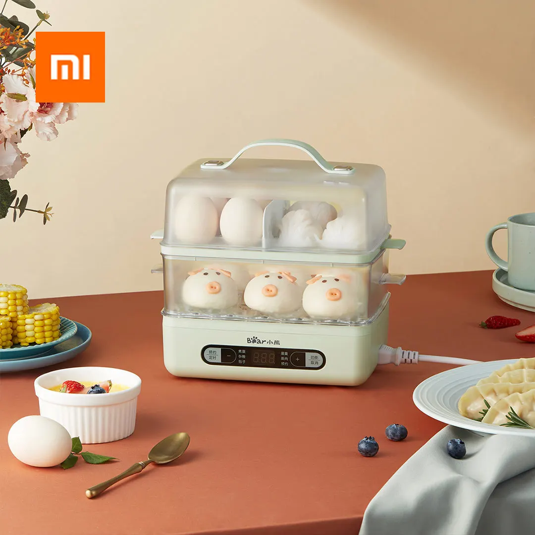 

Xiaomi Bear Egg Steamer Visible 9.5H Smart Appointment 2-layers Large Capacity Food Steamer Cooker for Vegetable Dumpling