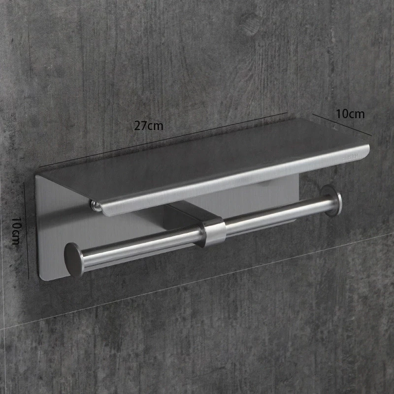 toilet paper holders 304stainless steel with phone towel holder for bathroom equipment bathroom accessories toilet roll holder free global shipping