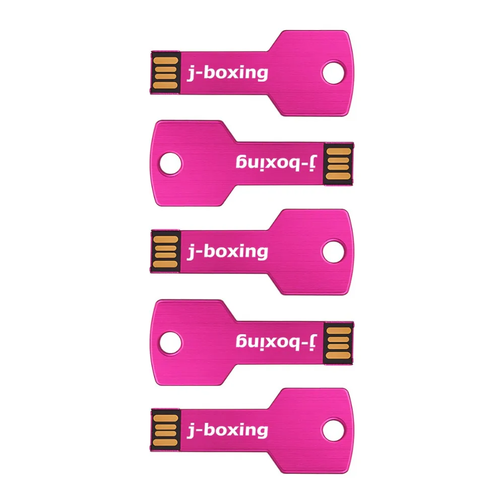 J-бокс, 5 шт., USB флеш-накопитель, форма ключа, флешка, 8 ГБ, 16 ГБ, 32 ГБ, USB флешки, флешки для хранения, цветные, 1 ГБ, 2 ГБ, 4 Гб