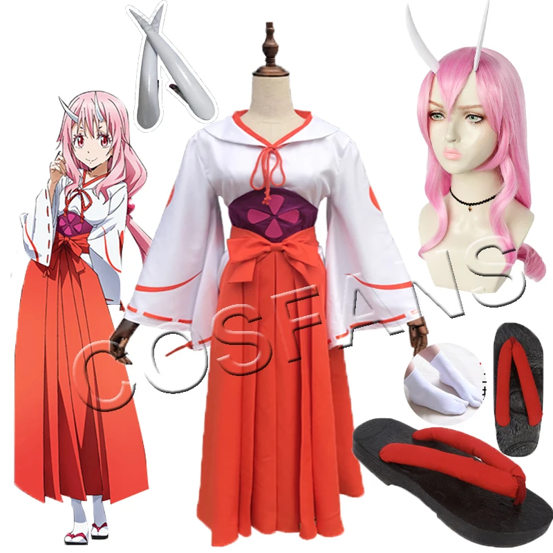 

Anime That Time I Got Reincarnated as a Slime Tensei Shitara Suraimu Datta Ken Shuna Kimino Cosplay Halloween Outfit Costume wig