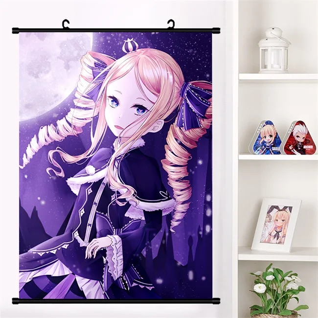 H Аниме Re: zero kara hajimeru isekai seikatsu Beatrice Emilia настенный плакат коллекция домашнего декора - Цвет: H
