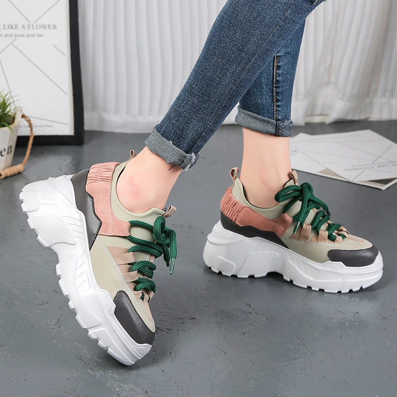 2019 г. новая женская обувь повседневная женские удобные кроссовки на платформе