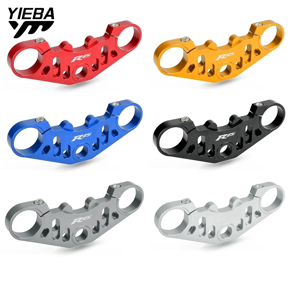 

For yamaha yzf r15 v3 2017 2018 2019 2020 YZF-R15 V3 Aluminum Motorcycle performance triple clamp regulator Triple case Center