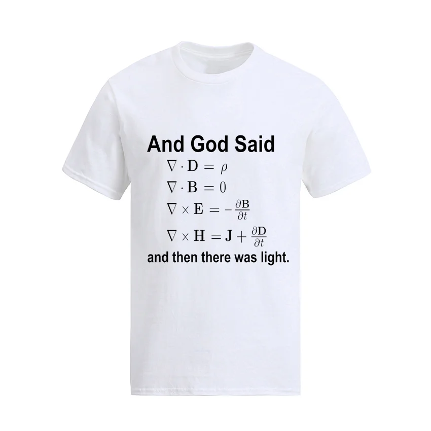 

And God Said Formula Funny T Shirt Casual Short Sleeve Cotton O-Neck Mens Tee T-Shirts Gift