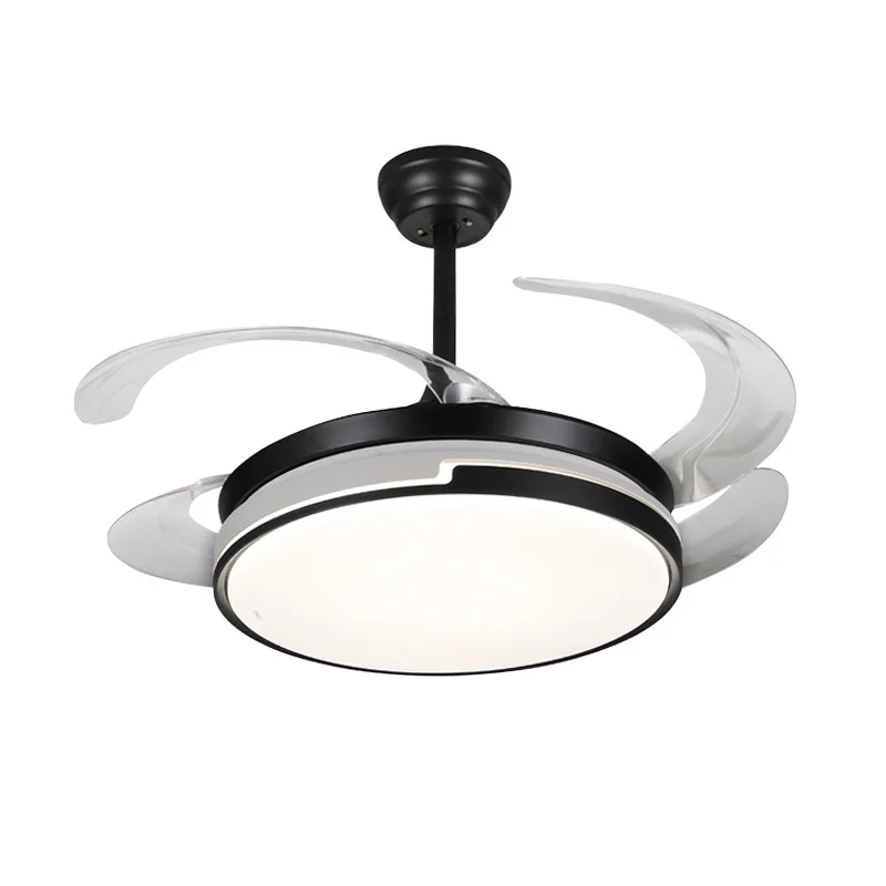 

QUKAU 42inch ceiling fan lamp remote control 3 color light living room dining room bedroom LED simple power saving frequency con