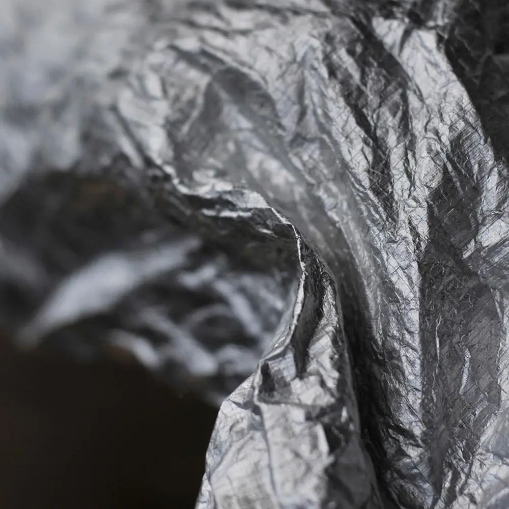 Устойчивая к разрыву Серебристая моющаяся бумажная ткань шириной 150 см