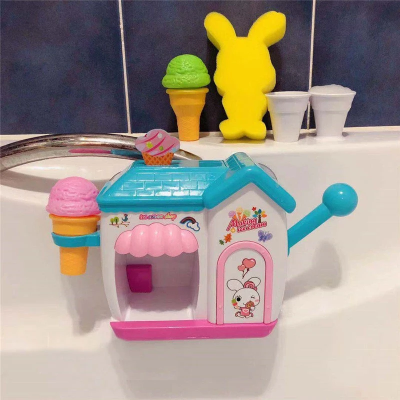Игрушки для ванны малышей пенообразователь ванна мороженое пузырь ролевый торт
