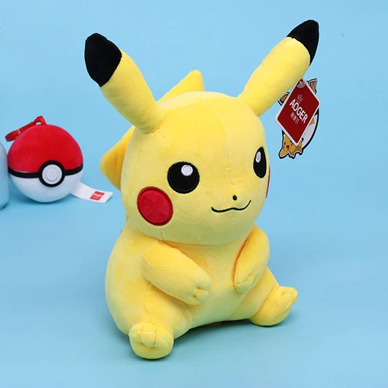 Kawaii Pikachu Charmander Squirtle Bulbasaur Lapras плюшевая кукла мягкая качественная Игрушка Аниме игровой периферический продукт подарки